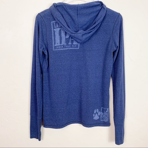 ALO Lagunitas Brewing Co Blue LS Graphic T Hoody S - Picture 5 of 6
